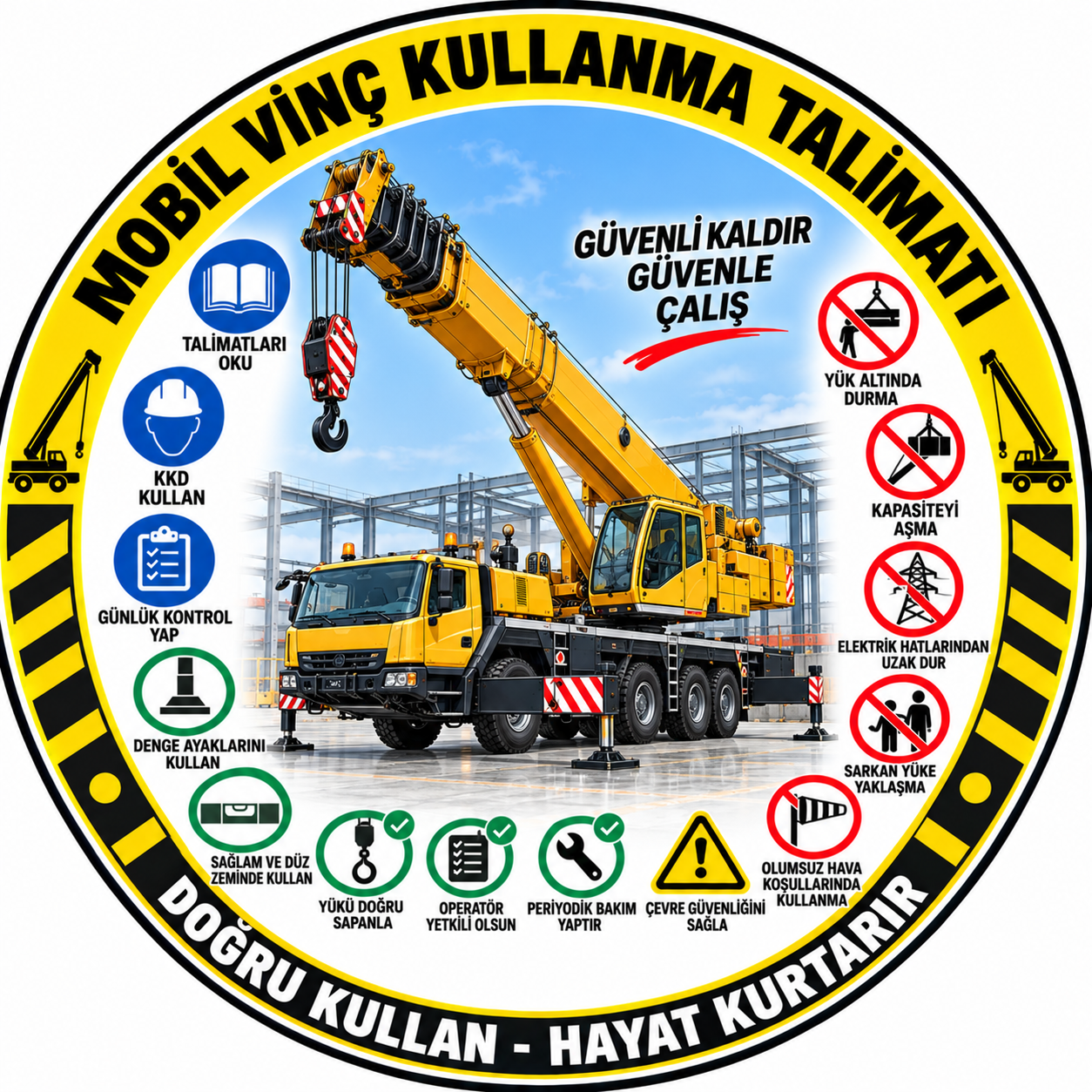 Mobil Vinç Kullanma Talimatı