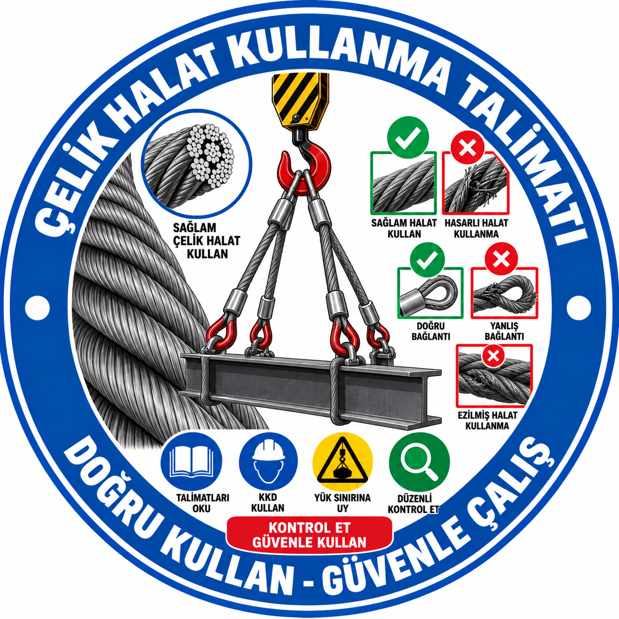 Çelik Halat Kullanma Talimatı