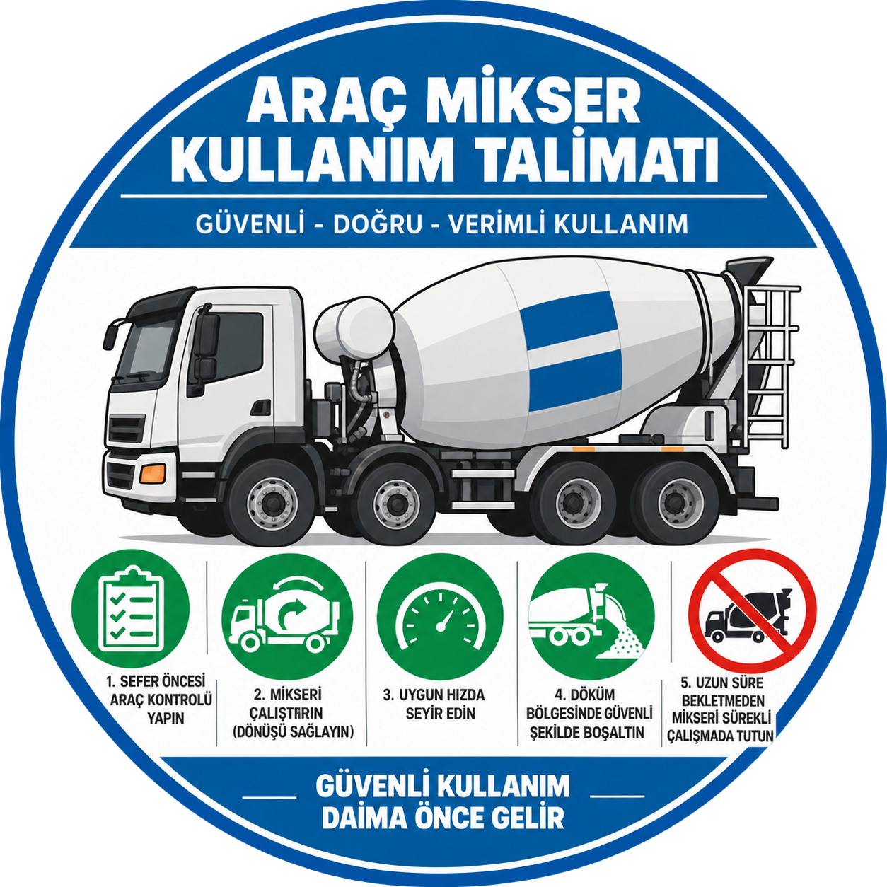 Mikser Aracı Kullanma Talimatı